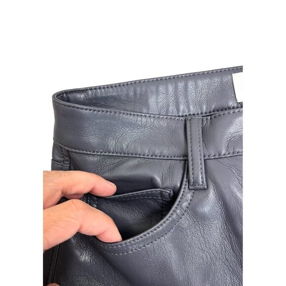 Wilfred The Melina Vegan Leather High rise Straight pants peppercorn grey size 2 - Picture 6 of 10